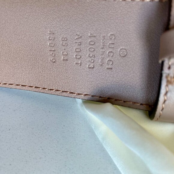 Authentic GG Wide Belt size 85 - Picture 9 of 10